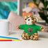 Custom Photo Festive Poinsettia Stuffed Animals with Tee
